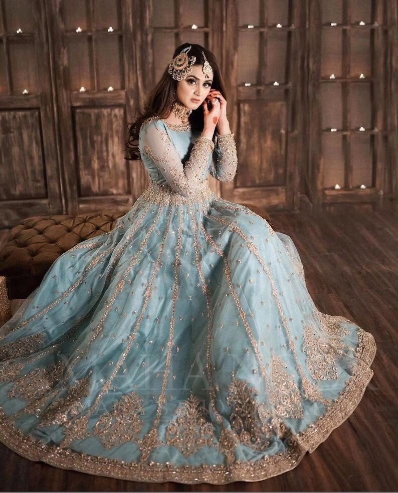 HIRA MANI RUEDAD E SAHR-A Ravishing Blush Long Frock – Premium 3 Piece Suit