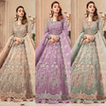 MARIA.B Bridal Wedding Edition – Embroidered Net Maxi with Silk Trouser