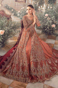 Maria B Unstitched Replica Premium Net Frock with Satin Silk Trouser – Sequence & Handwork