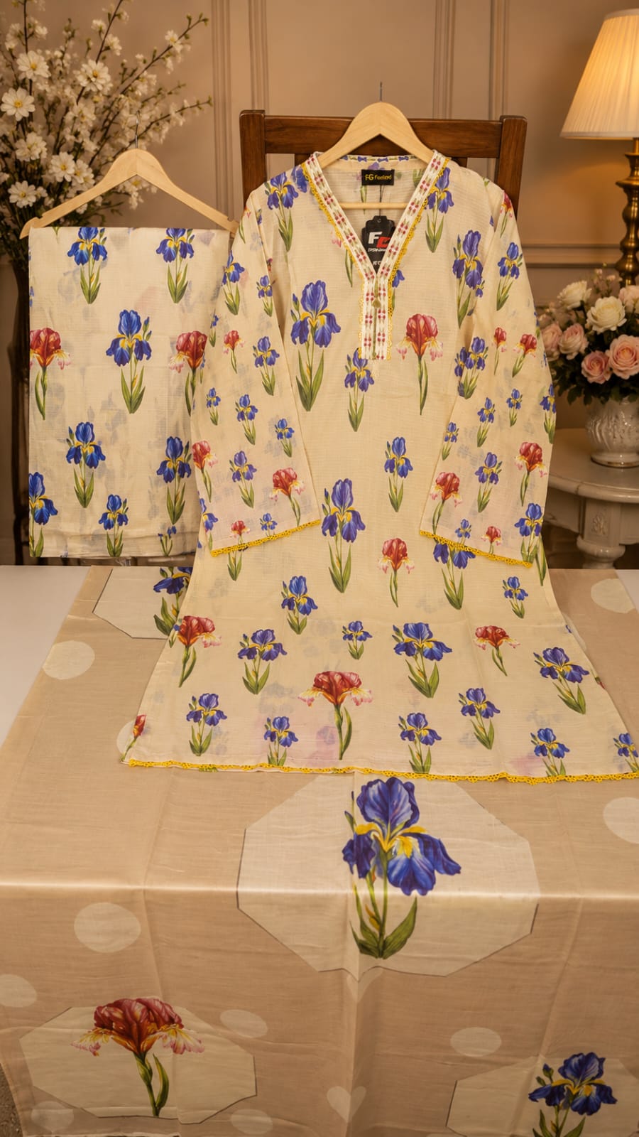 Adan Libas & Limelight Prints Premium Lawn Stitched 3 Piece Suit