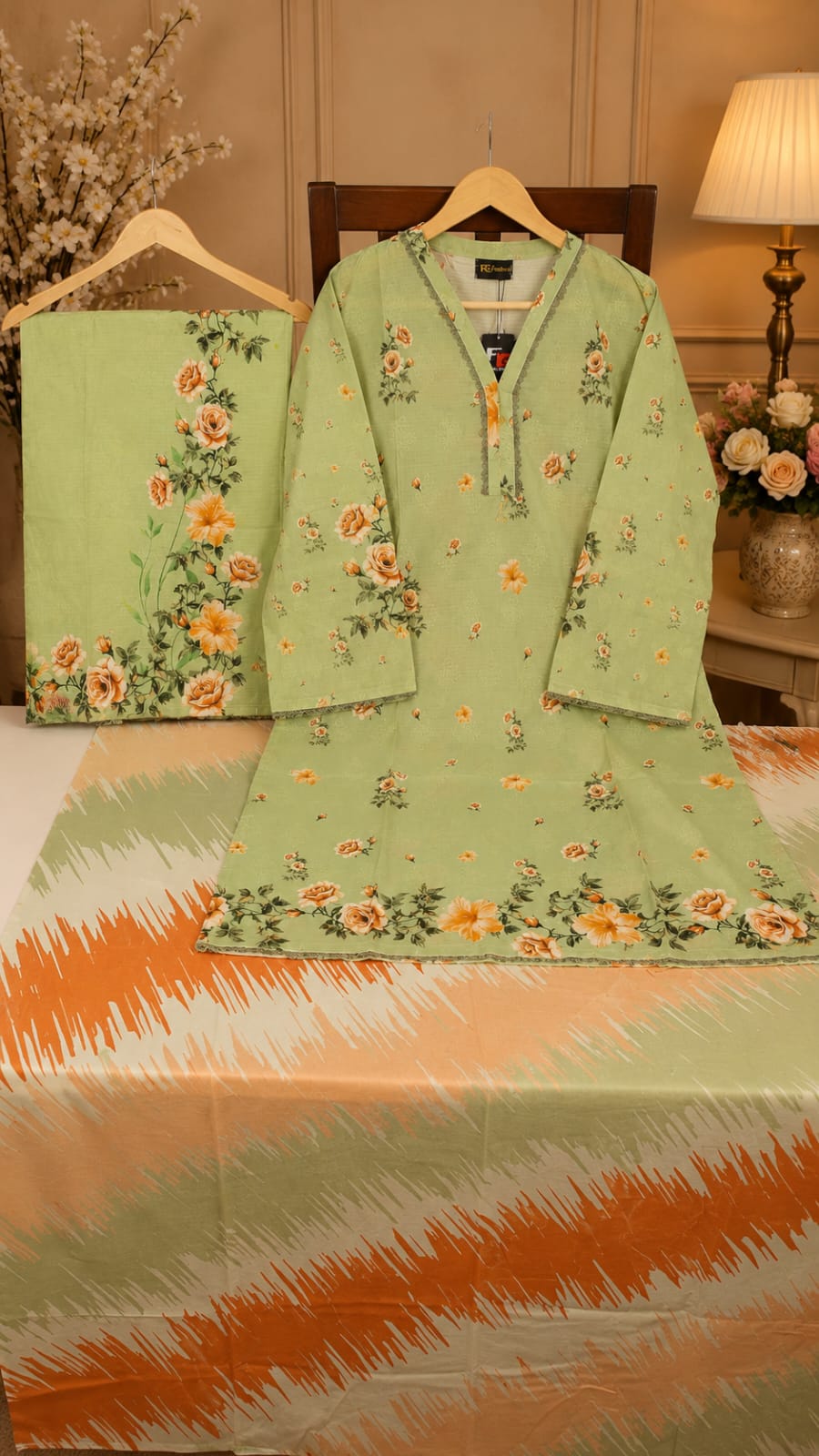 Adan Libas & Limelight Prints Premium Lawn Stitched 3 Piece Suit