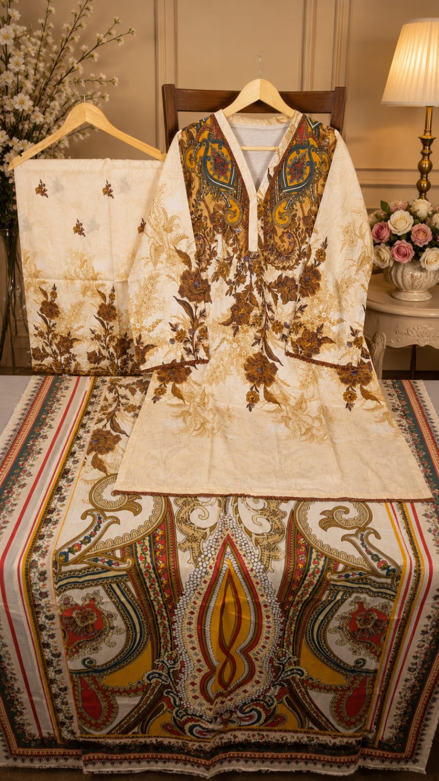 Adan Libas & Limelight Prints Premium Lawn Stitched 3 Piece Suit
