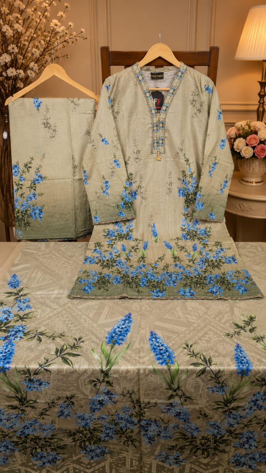 Adan Libas & Limelight Prints Premium Lawn Stitched 3 Piece Suit