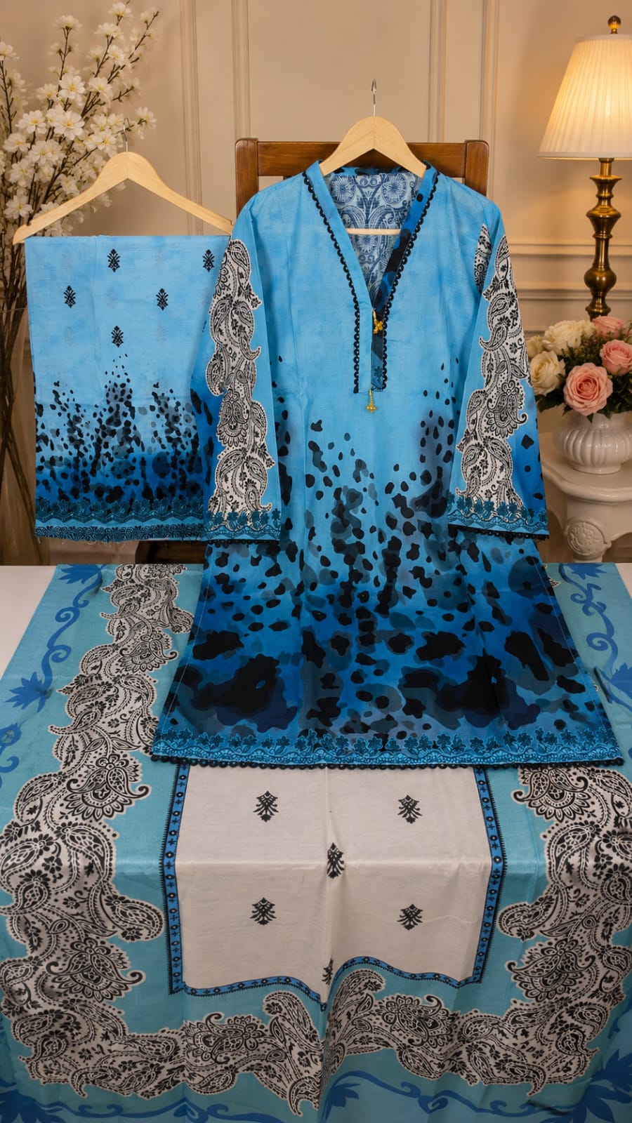 Adan Libas & Limelight Prints Premium Lawn Stitched 3 Piece Suit