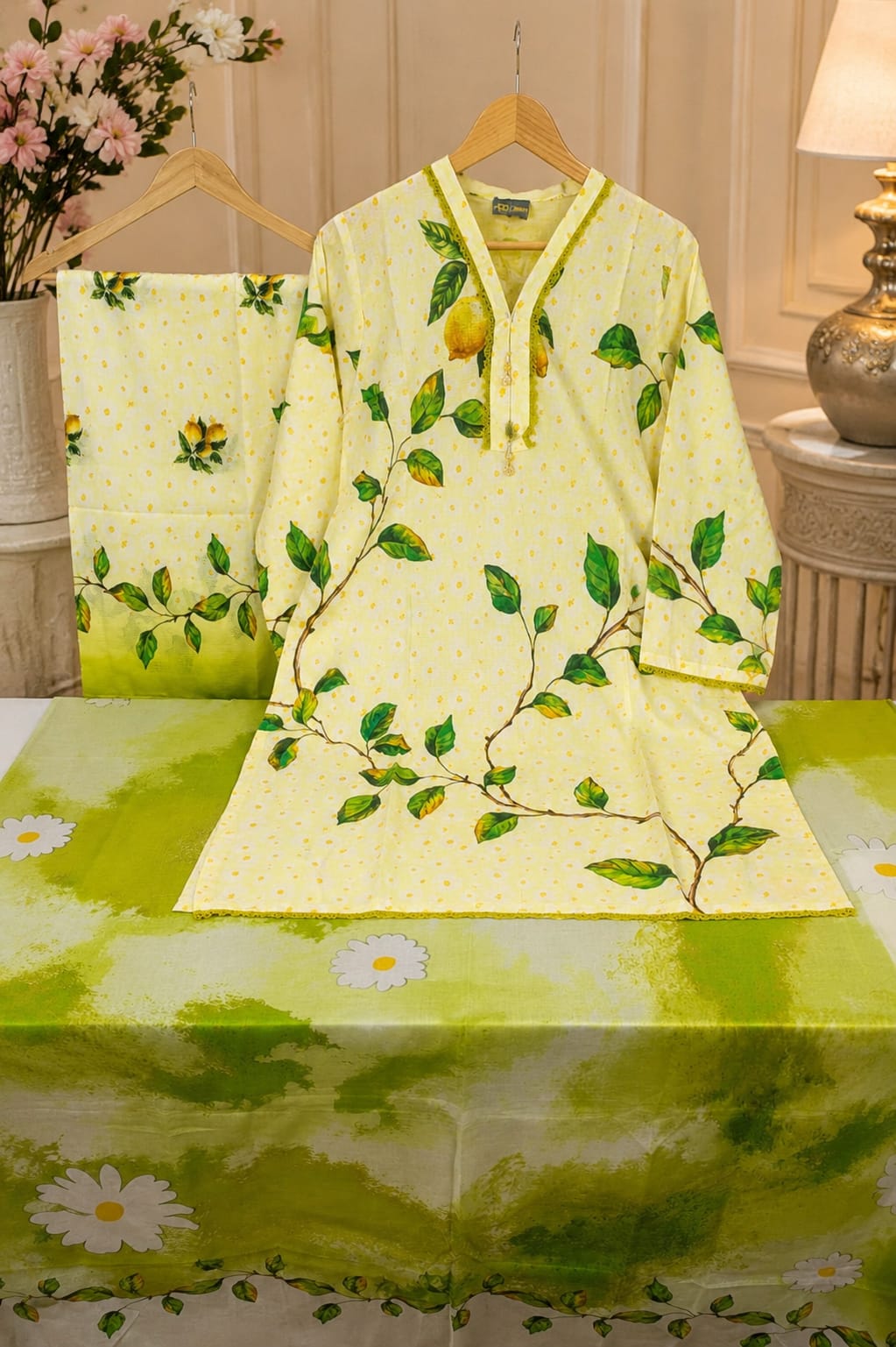 Adan Libas & Limelight Prints Premium Lawn Stitched 3 Piece Suit