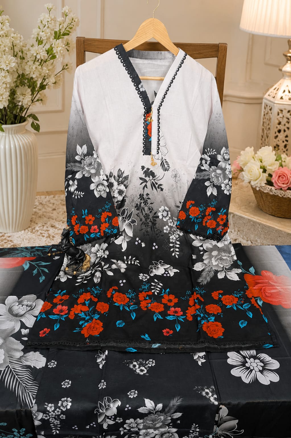 Adan Libas & Limelight Prints Premium Lawn Stitched 3 Piece Suit