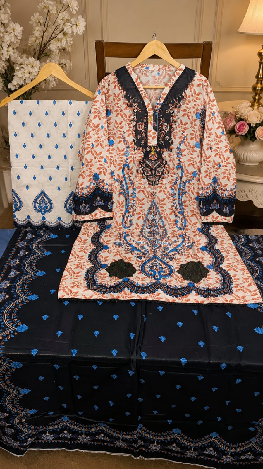 Adan Libas & Limelight Prints Premium Lawn Stitched 3 Piece Suit