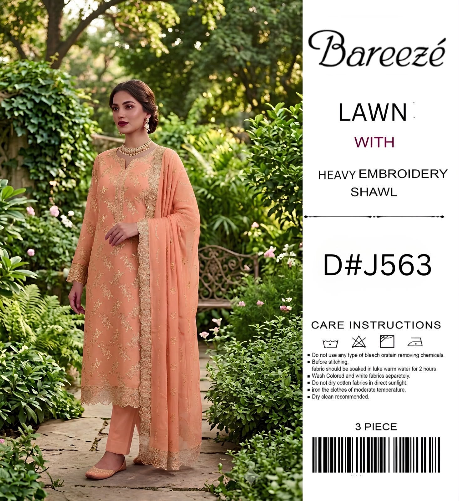 Bareeze Summer Collection 2026 – Premium Embroidered 3 Piece Lawn Suit