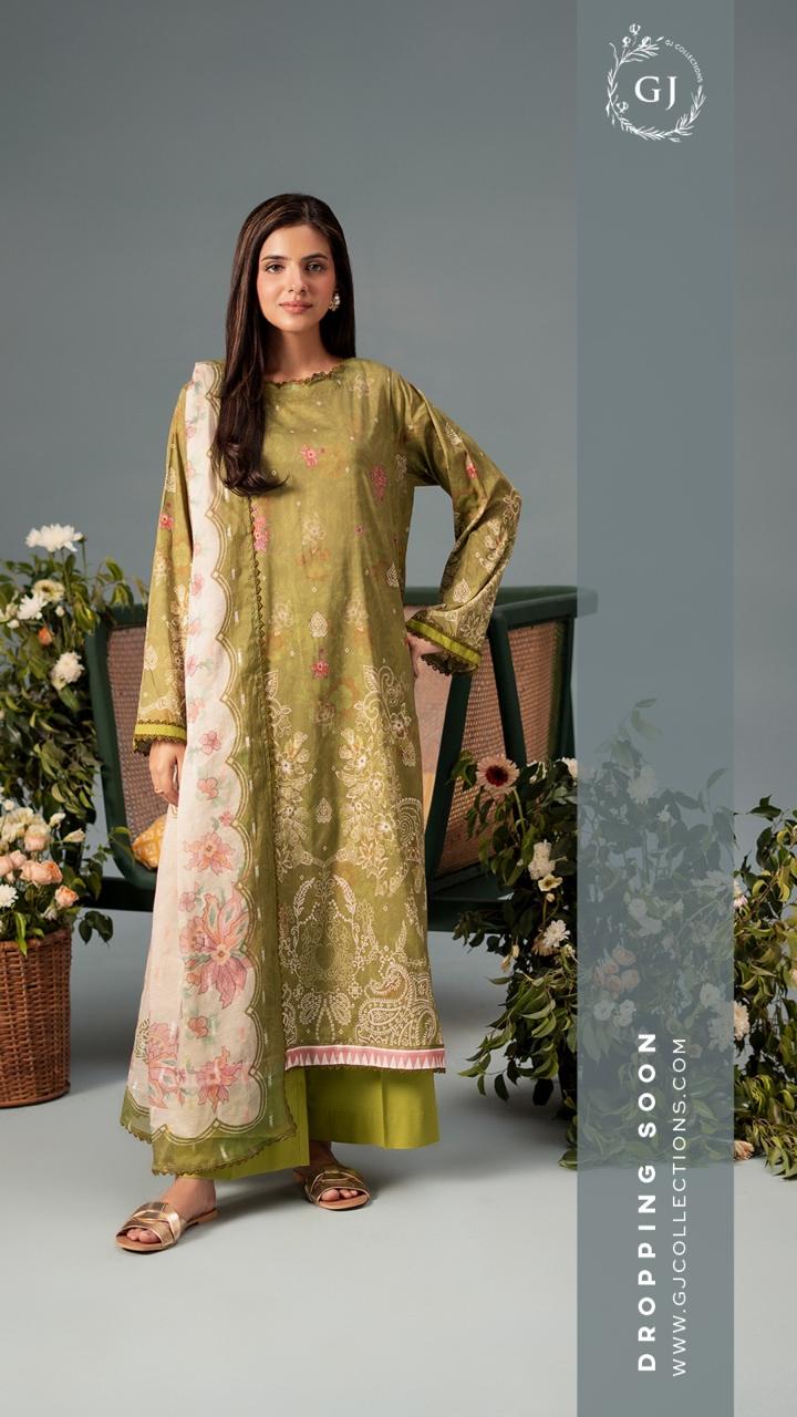 NOOR by Gull Jee – AMAYA | Faya | Midnight Pop 3 Piece Lawn Collection