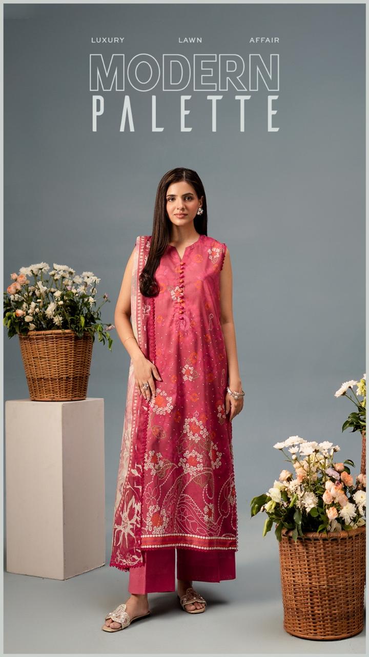 NOOR by Gull Jee – AMAYA | Faya | Midnight Pop 3 Piece Lawn Collection