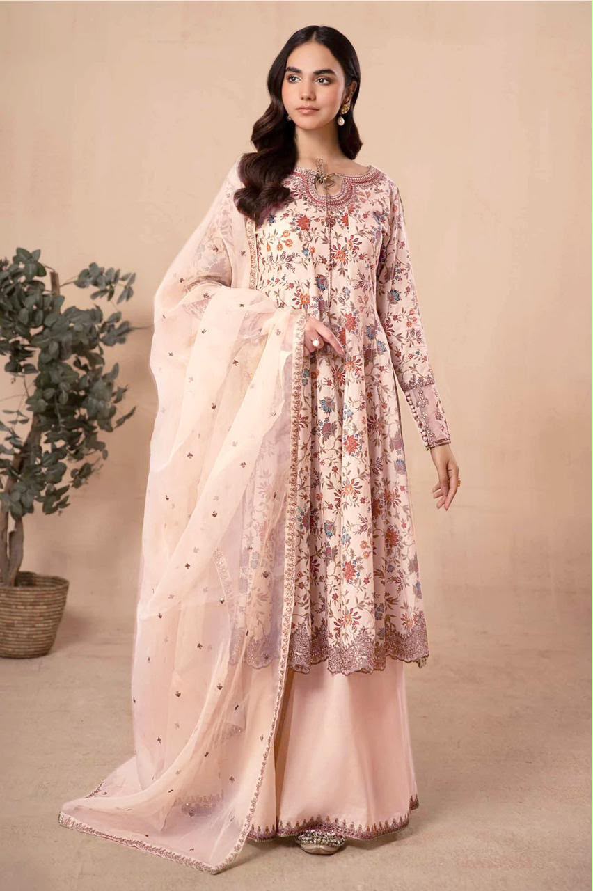 Hussain Rehar 5272 Premium Airjet Lawn 2 Piece Embroidered Suit – Free Delivery