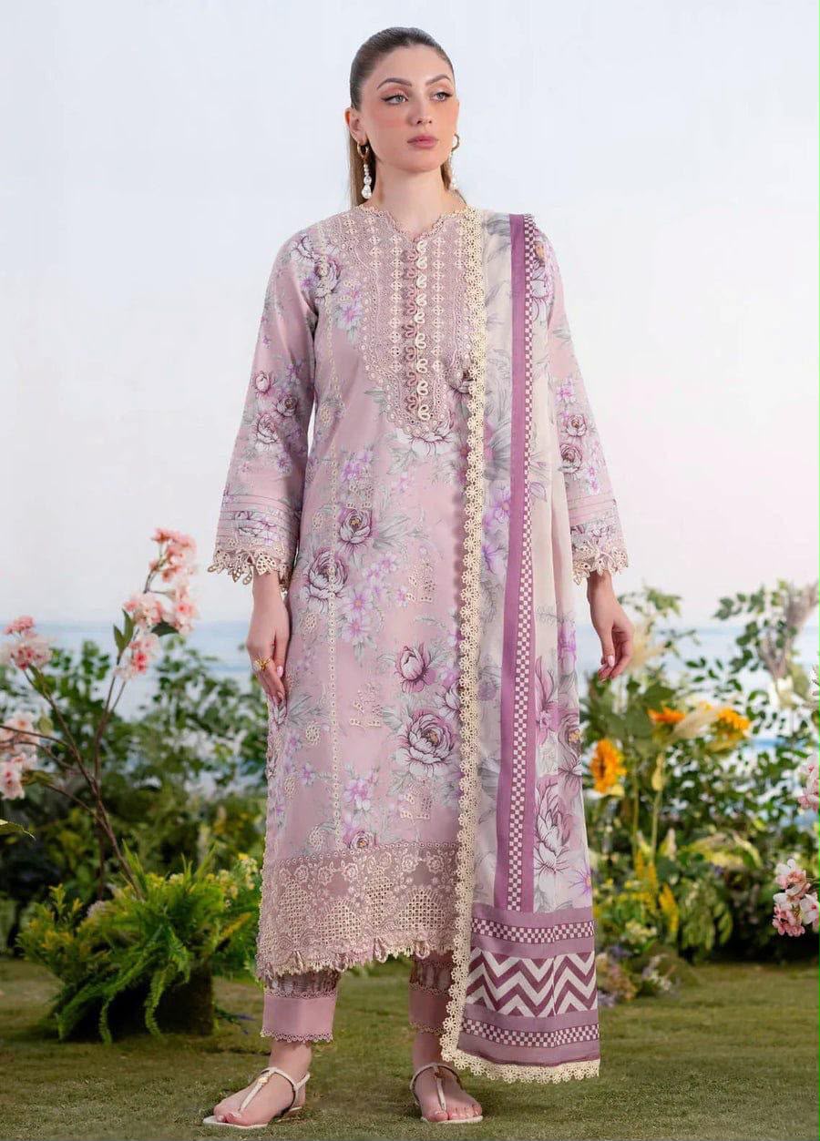 Hussain Rehar 5272 Premium Airjet Lawn 2 Piece Embroidered Suit – Free Delivery