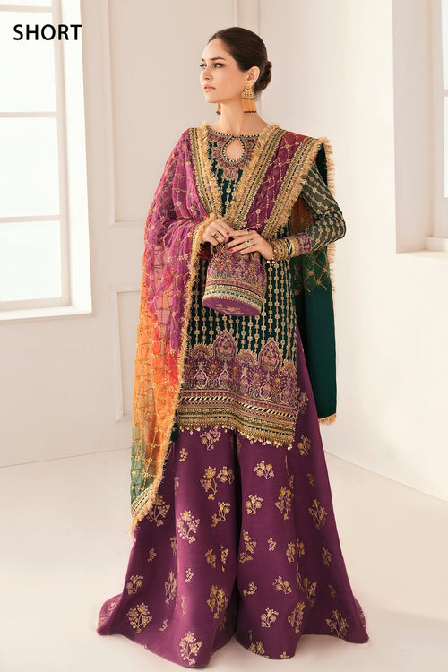 BAROQUE Replica Unstitched Organza Suit with Silk Trouser – Sequins Embroidered 3 Piece