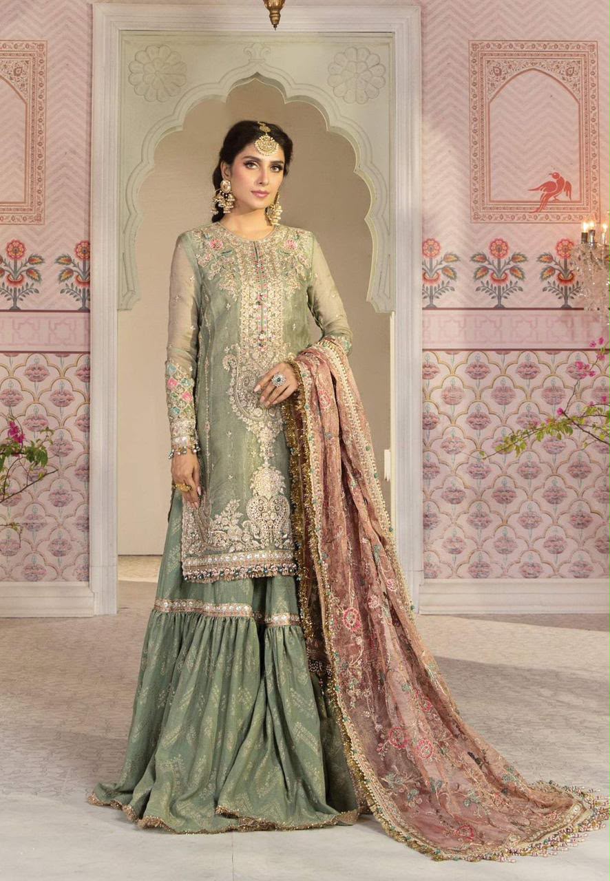 Premium Mysoori Embroidered 3-Piece Suit