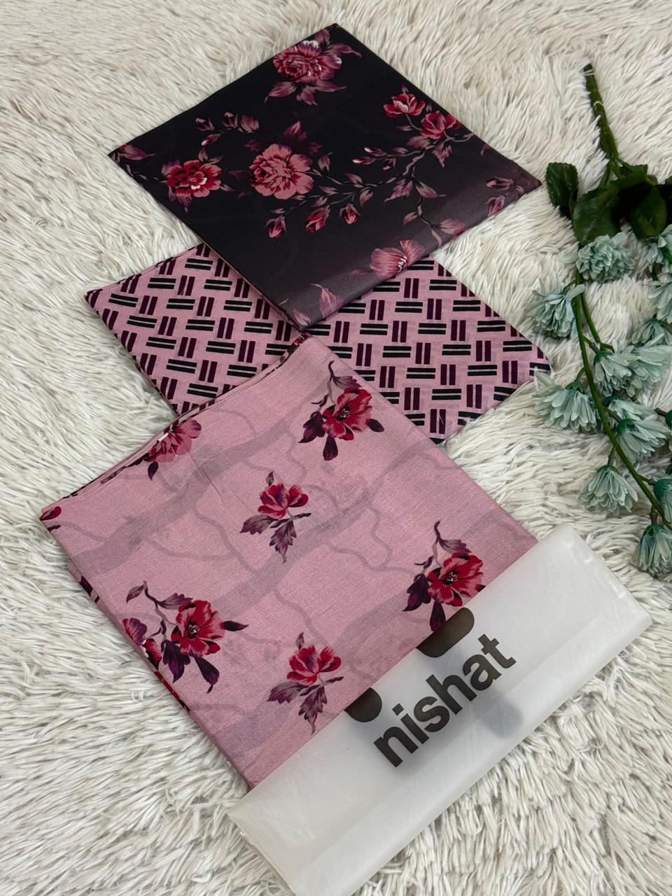 Brand Nishat Printed Lawn 3 Piece Suit – Premium Summer Collection