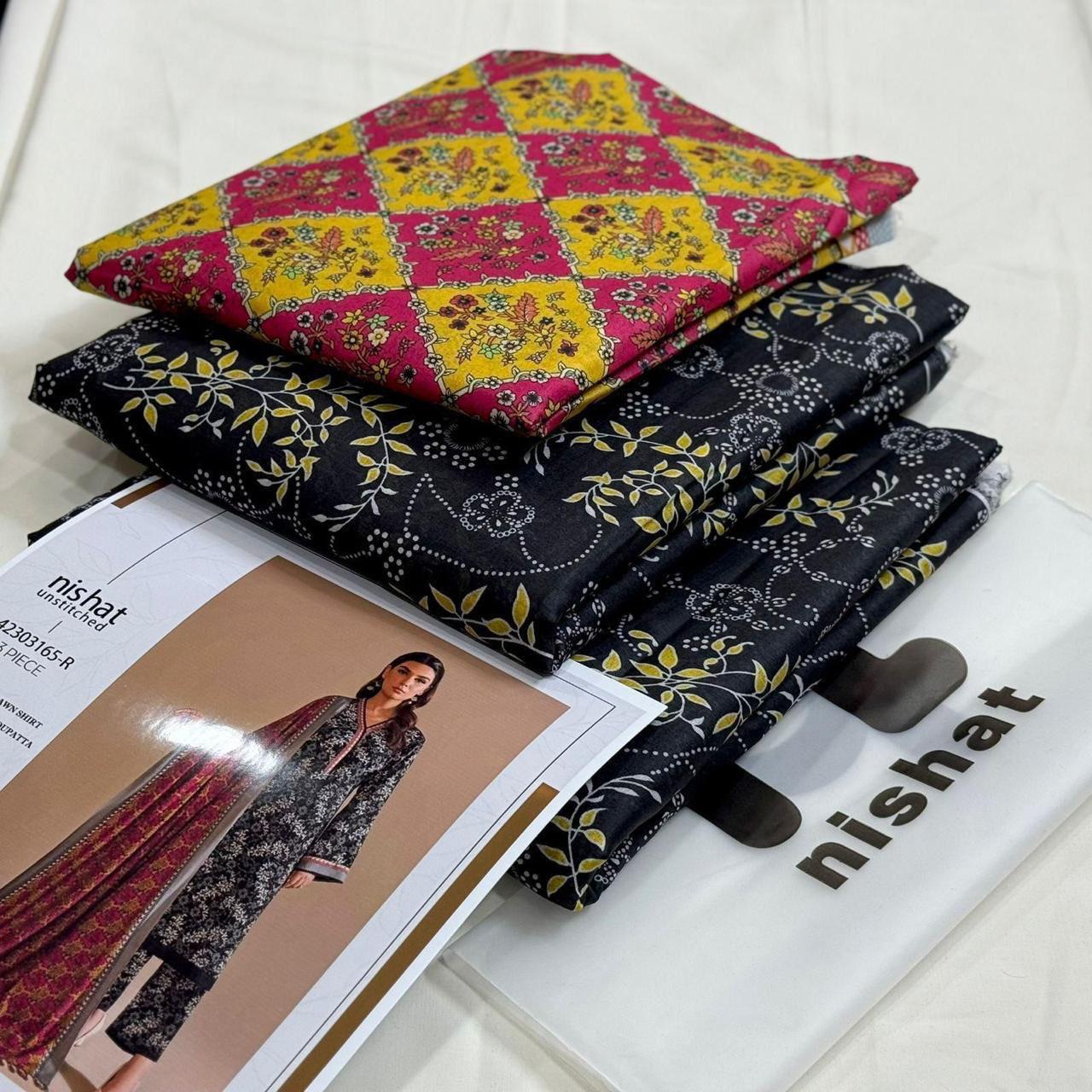 Brand Nishat Printed Lawn 3 Piece Suit – Premium Summer Collection