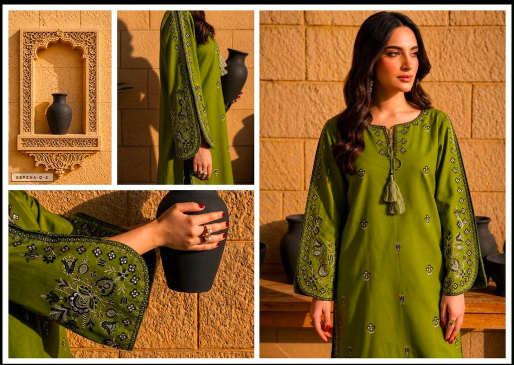 Miswan Embroidered Lawn 2 Piece Unstitched Suit for Women – Premium Summer Collection