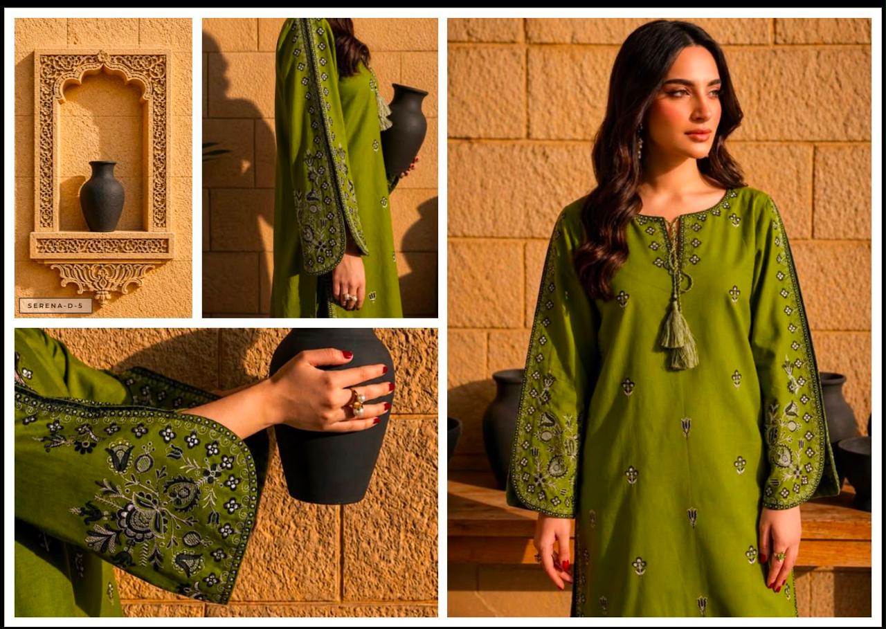 Miswan Embroidered Lawn 2 Piece Unstitched Suit for Women – Premium Summer Collection
