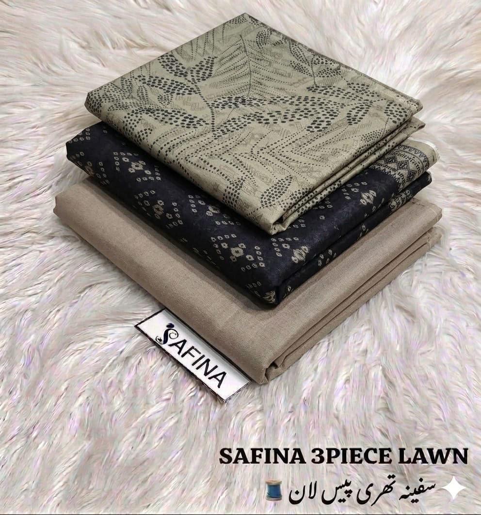 Zesh Safina Printed Lawn 3 Piece Unstitched Suit for Women – Original Summer Collection
