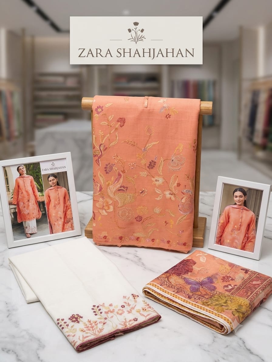 Bareeze Embroidered Lawn 2 Piece Unstitched Suit for Women – Summer Collection 2026