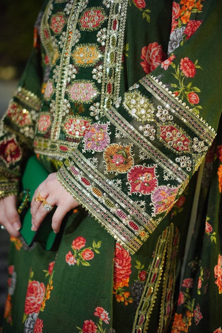Aneela Silk Collection 2026 – 3 Piece Unstitched Embroidered Silk Suit for Women