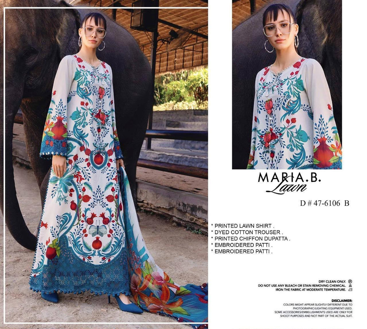 Luxury Embroidery Patches Suit – Ready to Wear Chiffon Dupatta