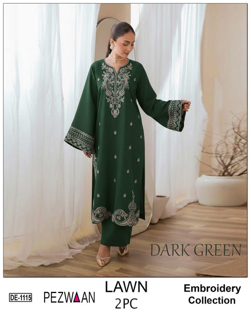 Batik AL1145 Premium Embroidered Pure Lawn Unstitched 2 Piece Suit