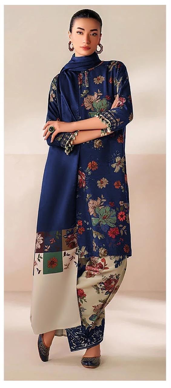 Luxury Embroidery Patches Suit – Ready to Wear Chiffon Dupatta