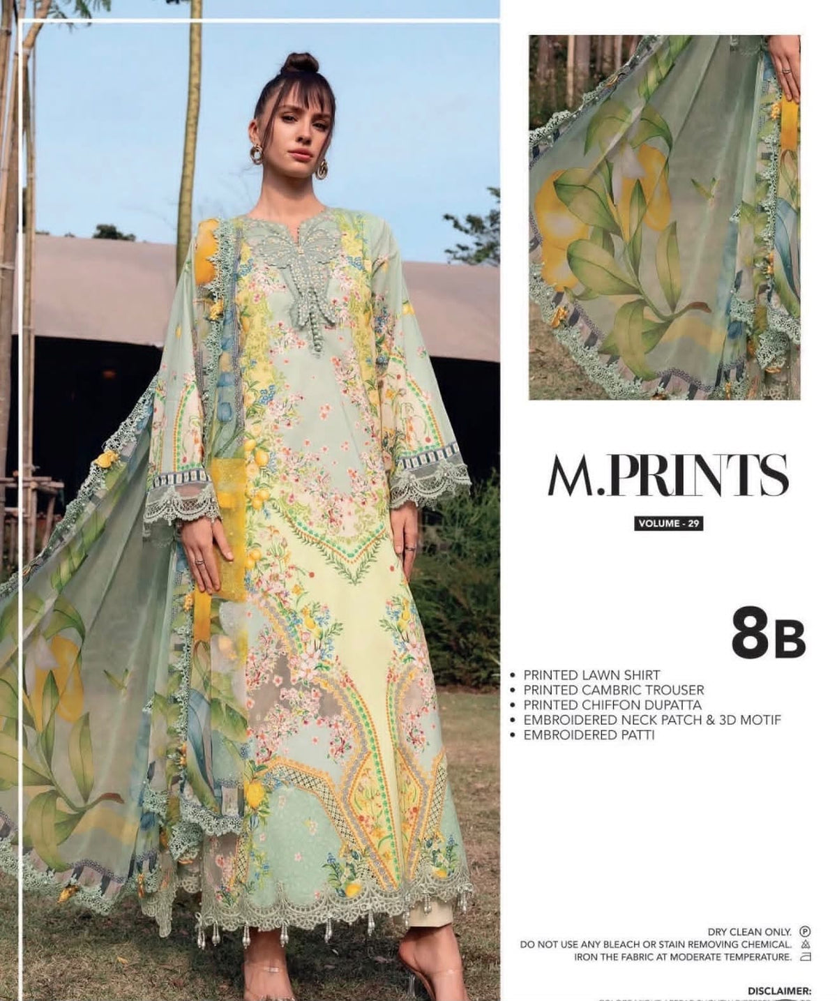Luxury Embroidery Patches Suit – Ready to Wear Chiffon Dupatta