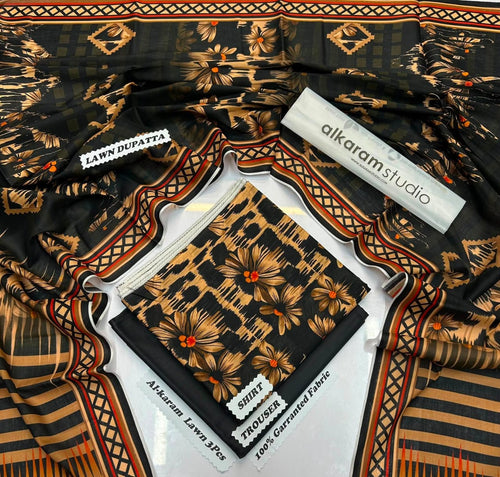 2026 Lawn Collection – Digital Printed 3PC Air-Jet Lawn Suit