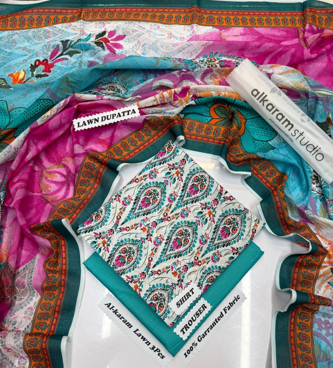 2026 Lawn Collection – Digital Printed 3PC Air-Jet Lawn Suit
